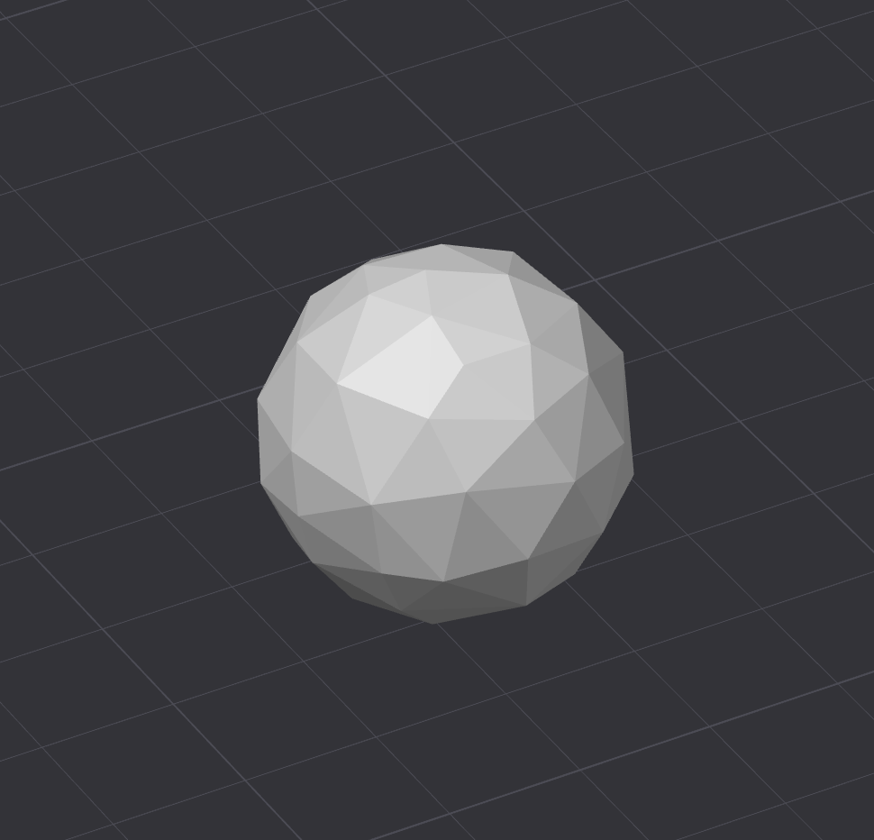 Low-poly sphere