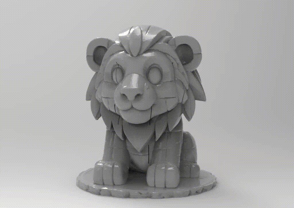 3D Lion puzzle