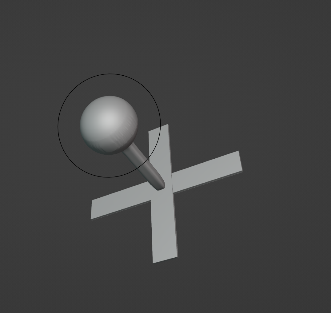 Basic Arcade Handle 3D model