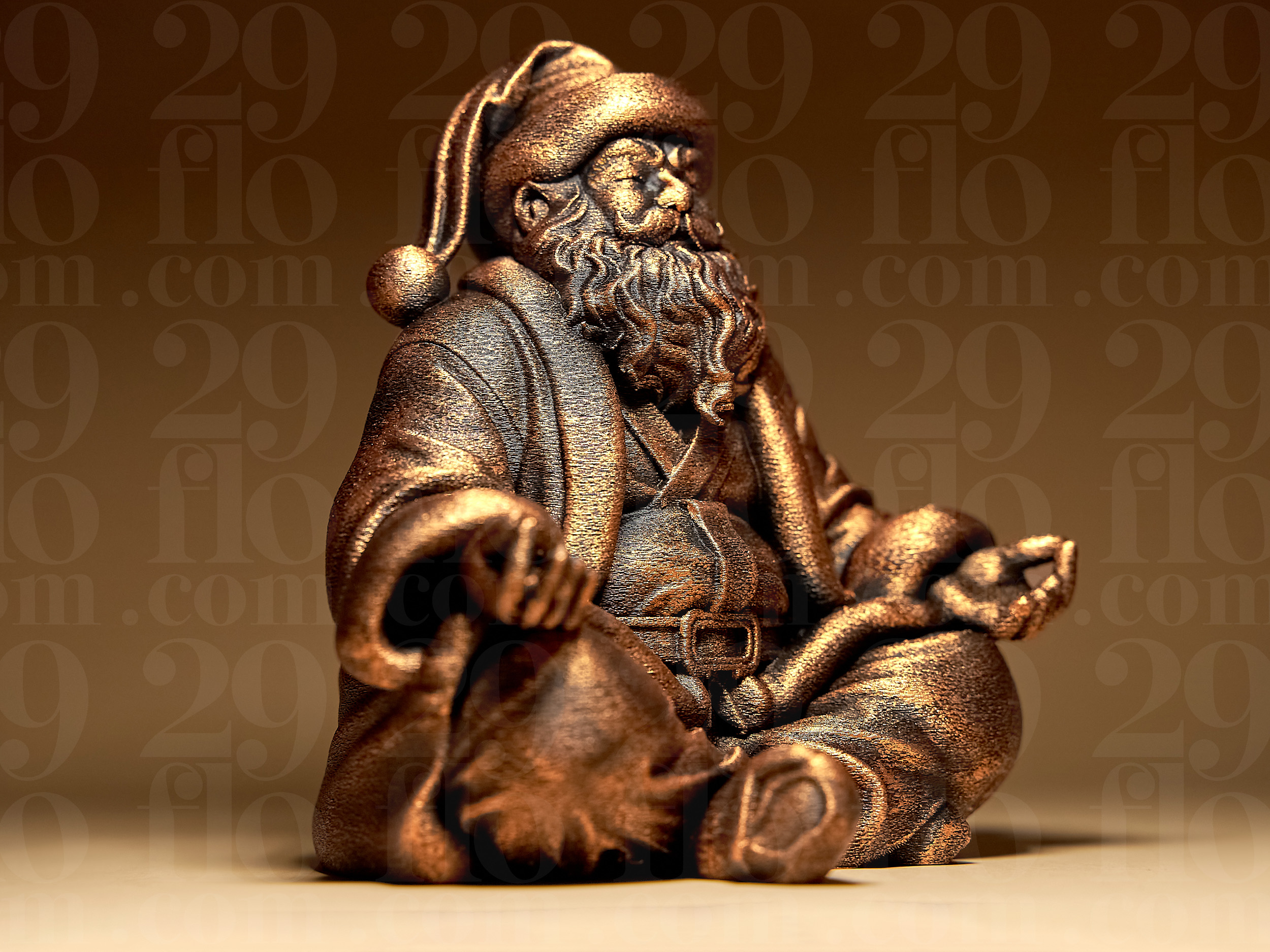 Meditating Santa Claus