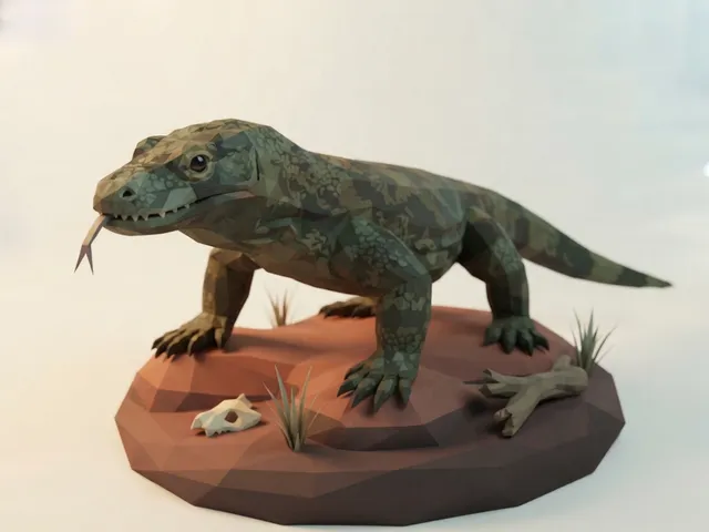 Low Poly Komodo Dragon