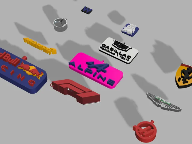 F1 Team keychains