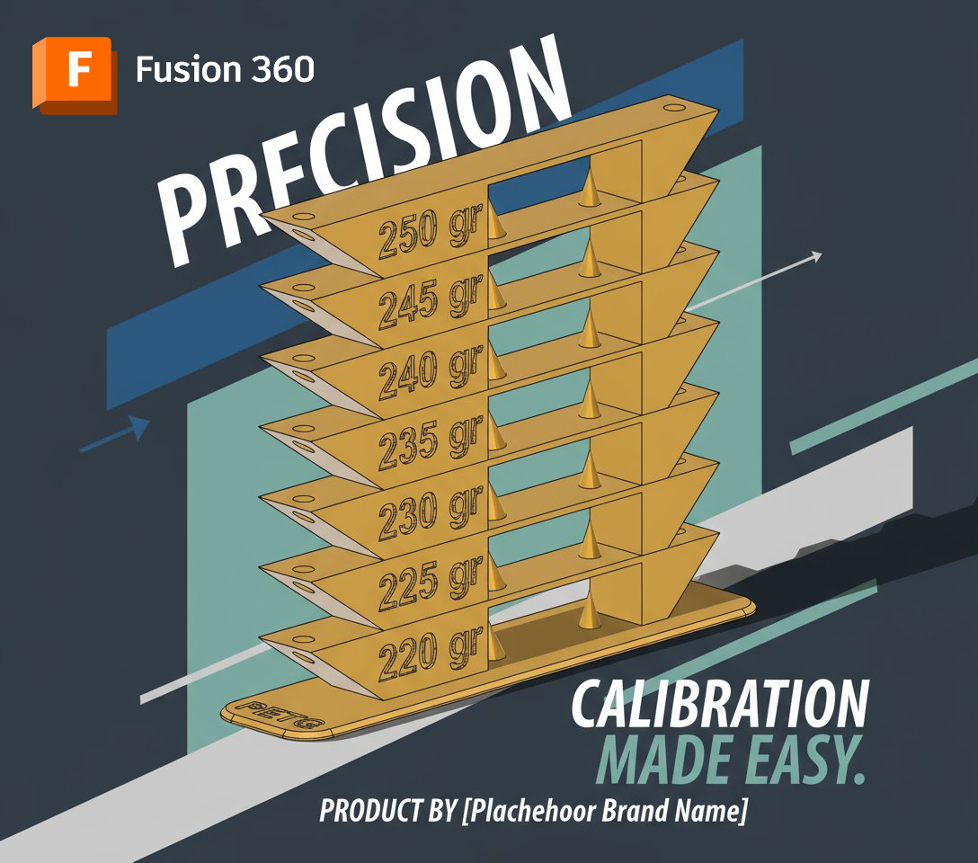 Temperature tower | 3mf & Fusion 360 model so you can adapt it
