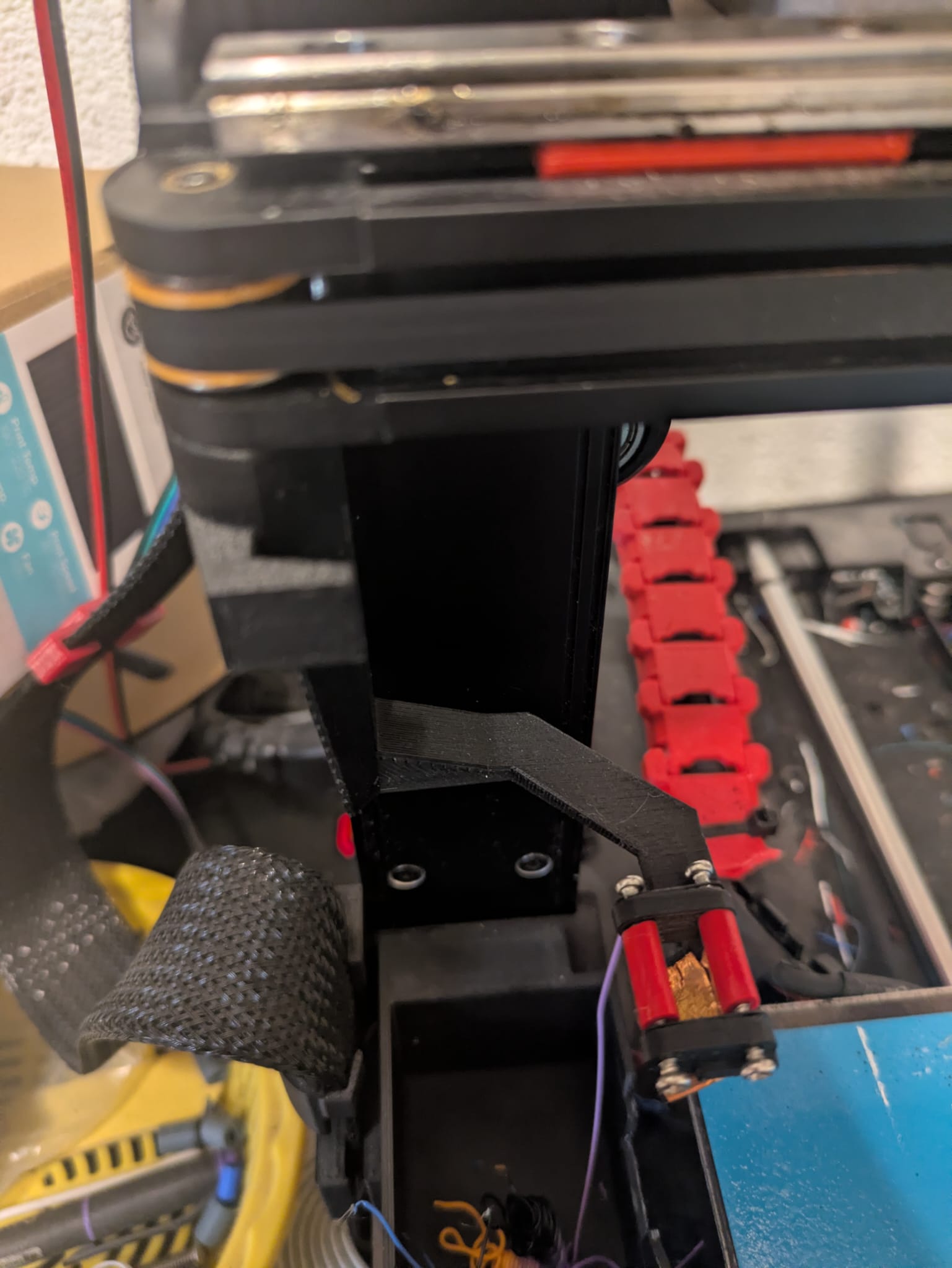 minimal x endstop and purge chute/wiper for ender 3 v3 se with x linear rail for mmu