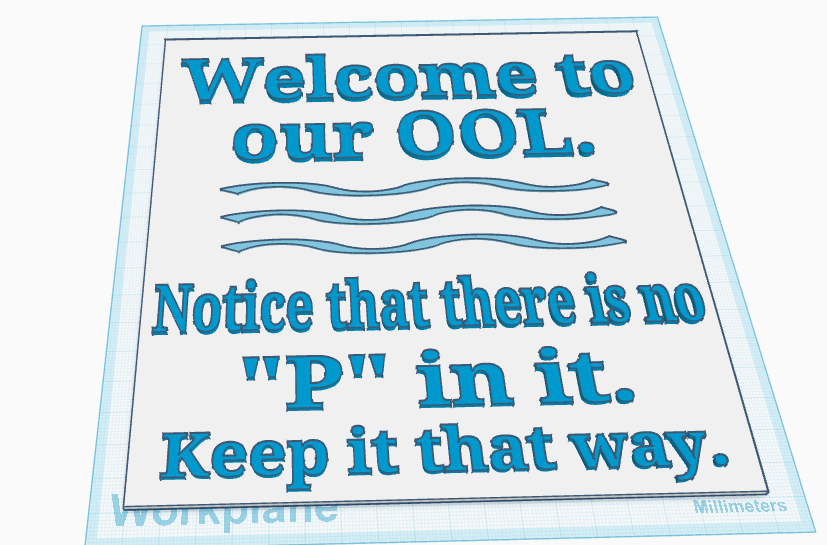 Pool Sign