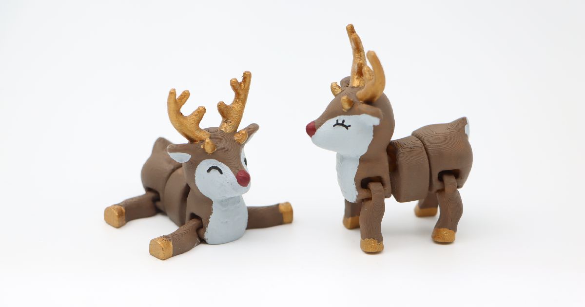 Articulated Reindeer by P1lotz | Download free STL model