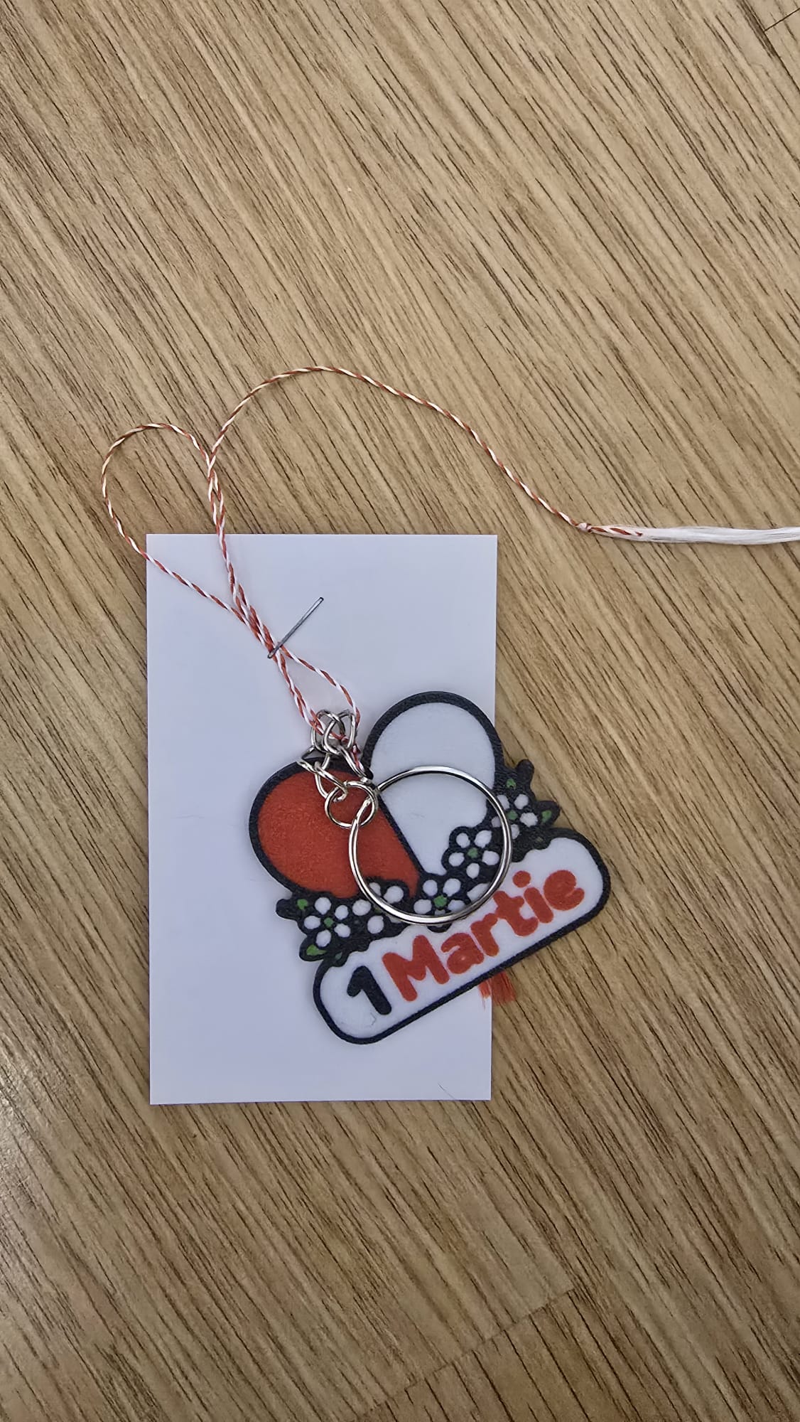 March 1st Martisor keychain