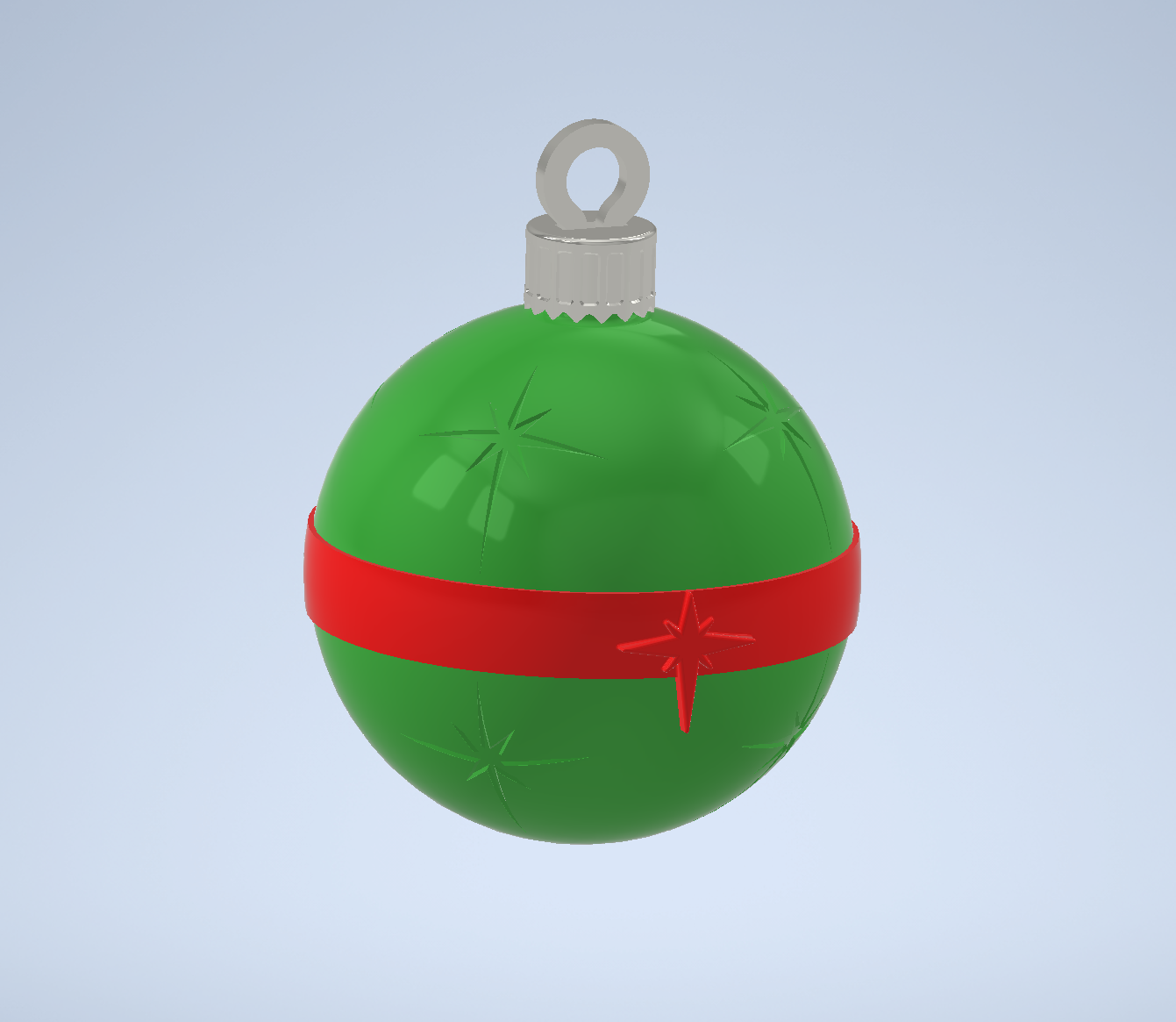 Miniatura 6 do modelo 3D Modular Christmas Baubles - Celestial patterns pack
