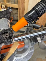 Miter saw dust adapter