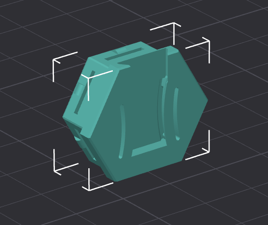Support Free Honeycomb Wall Compliant Mechanism Clip Mount 3D model thumbnail