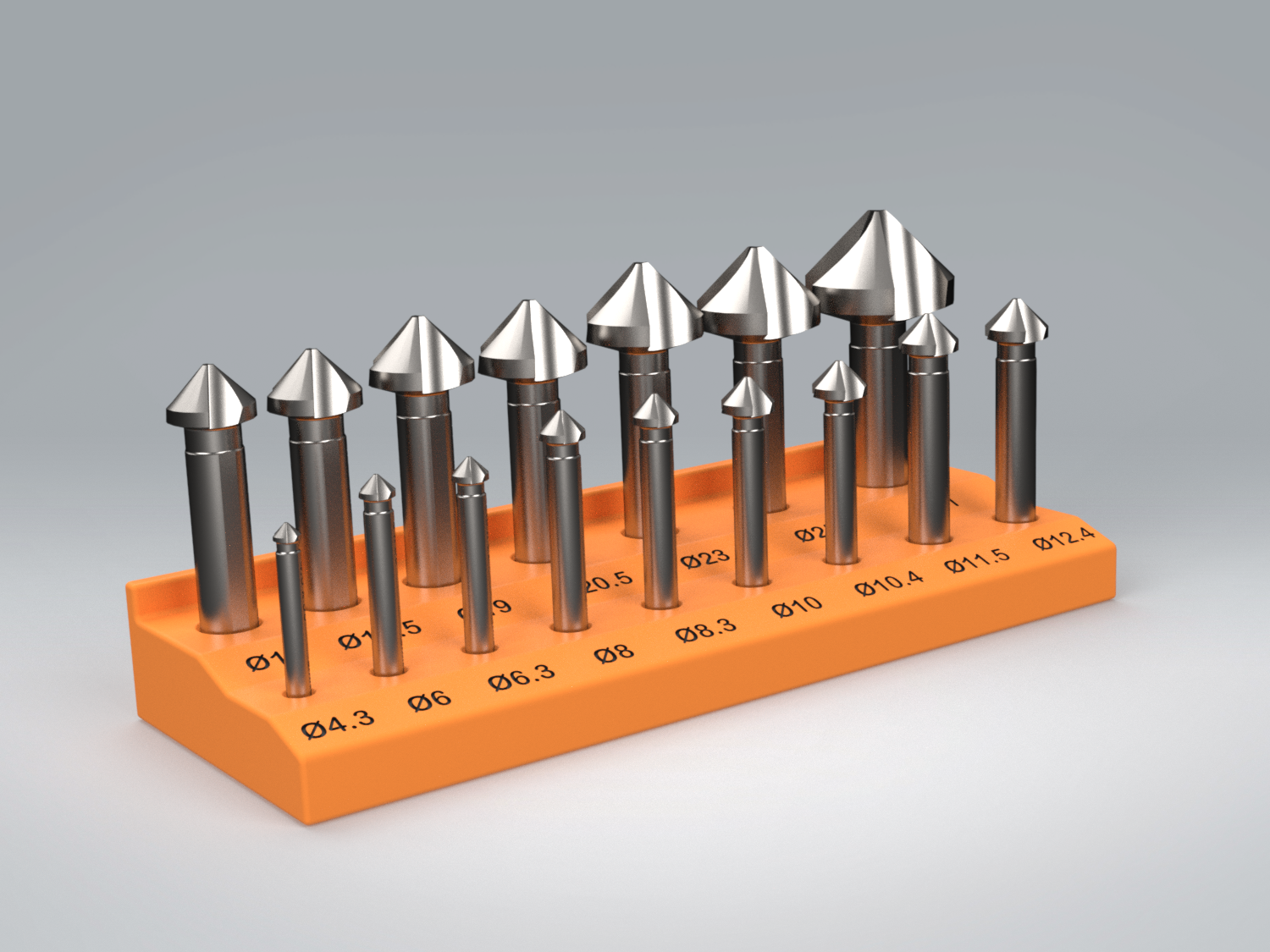 Countersink Holder XL – Precision Holders for Countersink (16 Sizes)