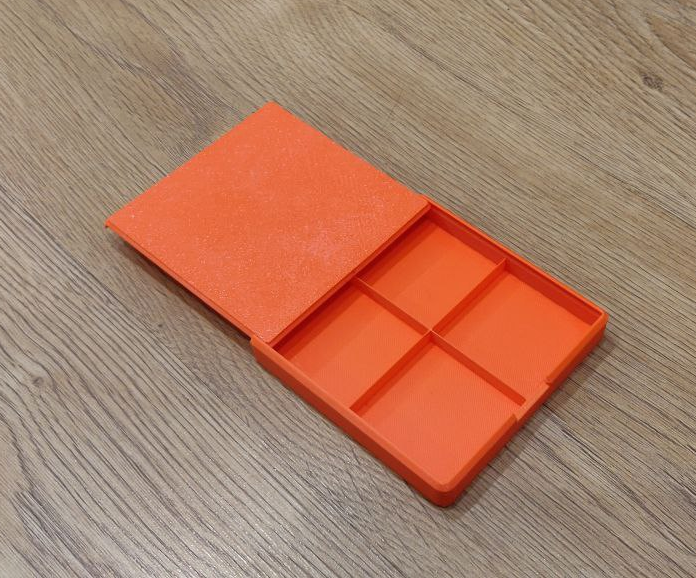 Parametric sliding lid box 3D model thumbnail