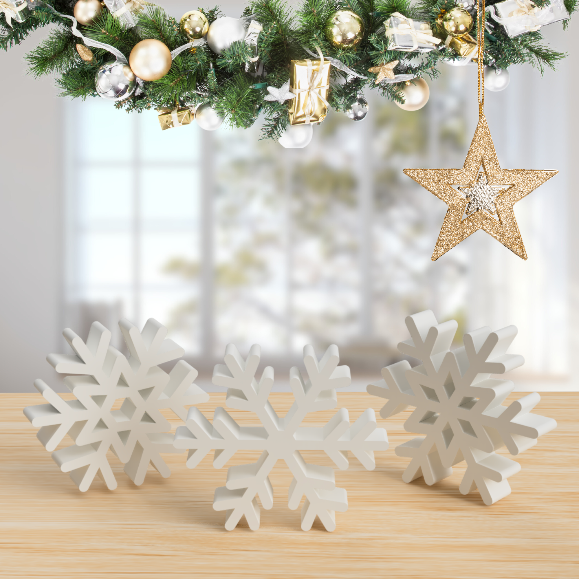 Minimalistic Snow Flakes