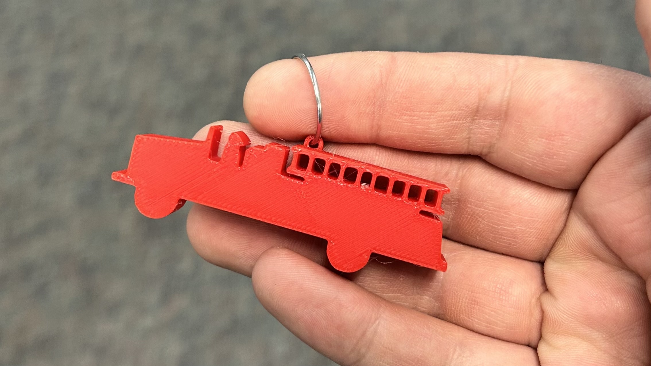 Firetruck Keychain