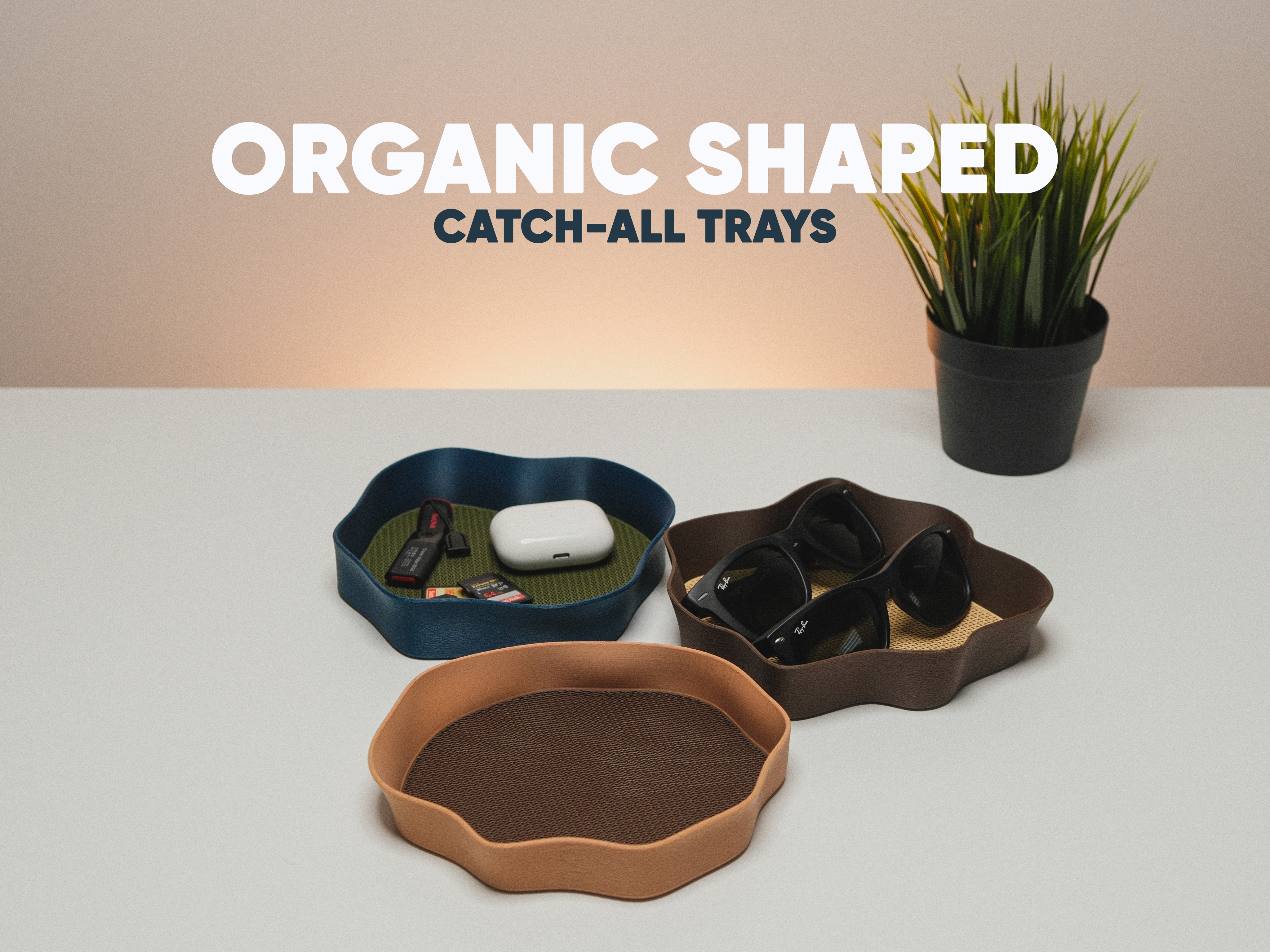 Organic Shaped Catch All Trays