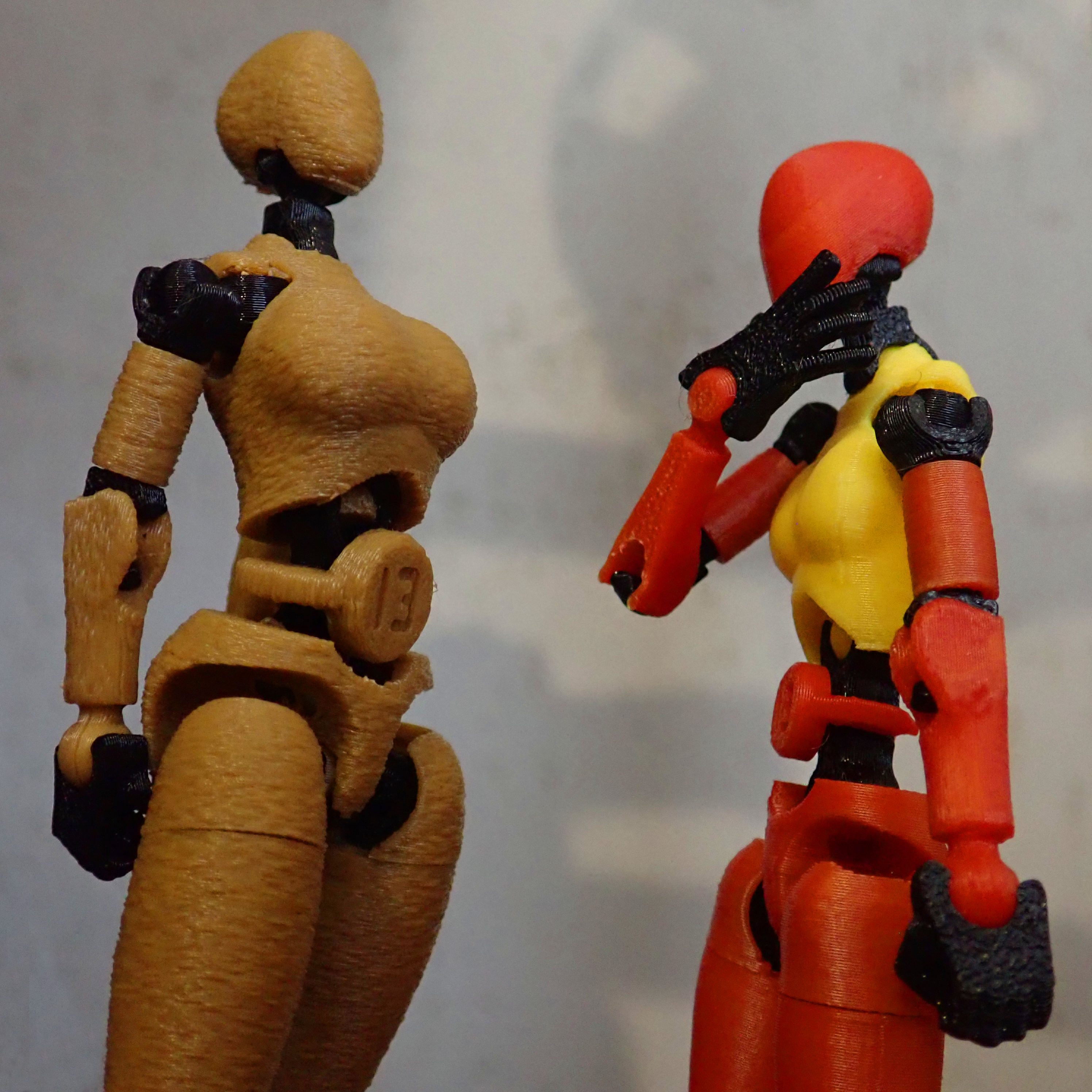 A thicker CARBON 13 Type F 3D model thumbnail