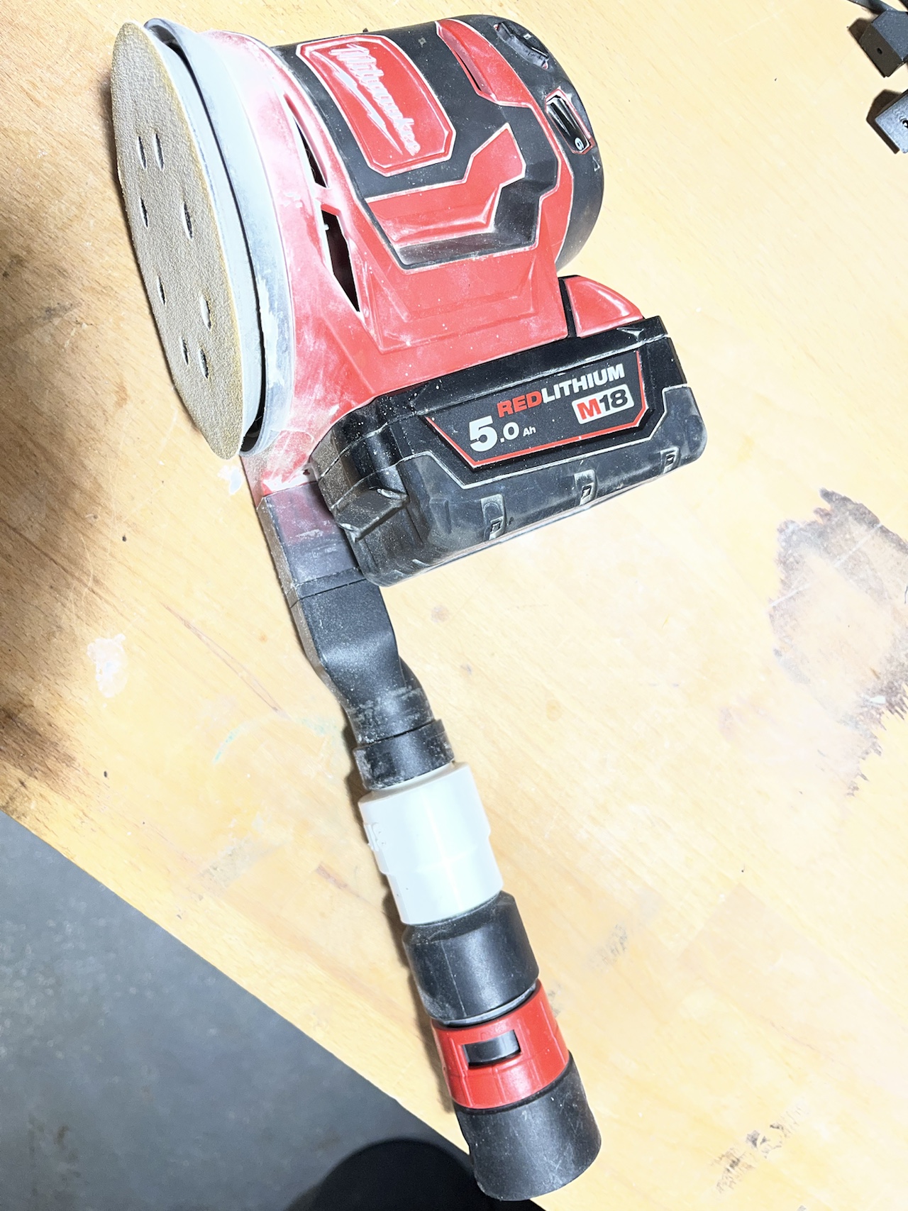 Milwaukee M18 BOS125 Sander to Bosch Vacuum Adapter (35mm)