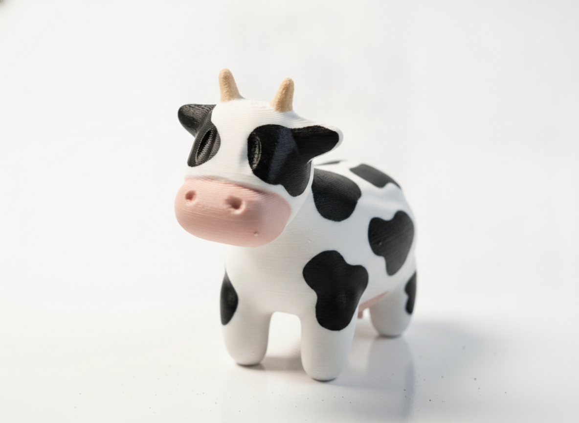 Simple Cow Ornament Sculpture
