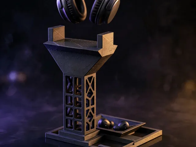 HaloStand — Cushion-Friendly Headphone Stand