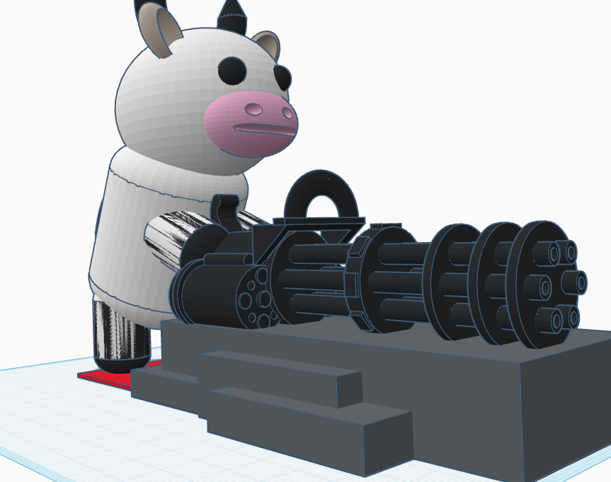 Machine gun cow