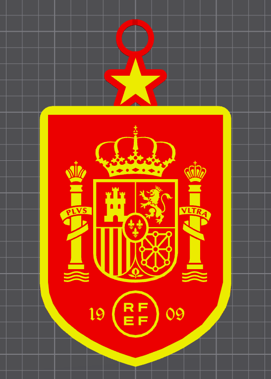 Necklace for supporters of Spain