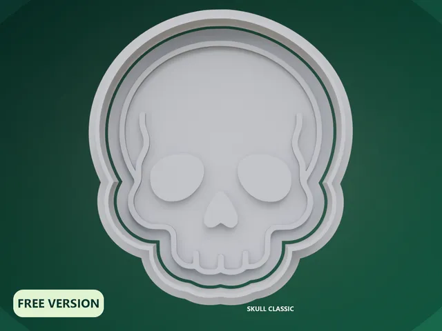 Halloween Skulls Cookie Cutter STL – 3D Print Biscuit Mold
