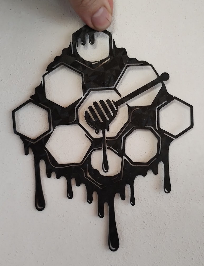 Medová lžička včelařská dekorace na zeď / Bee honey wall decoration 3D model