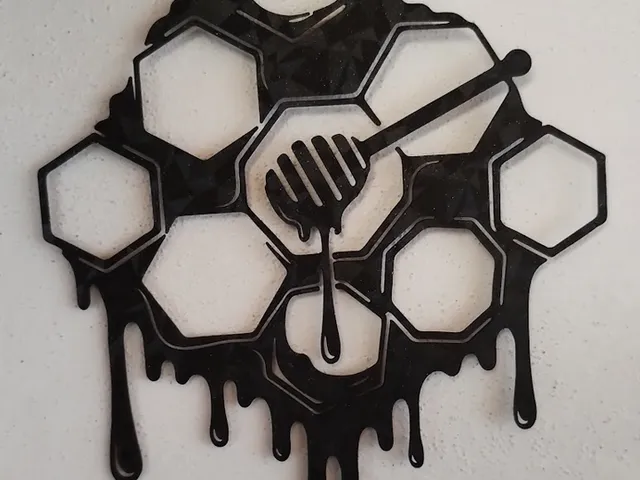 Medová lžička včelařská dekorace na zeď / Bee honey wall decoration