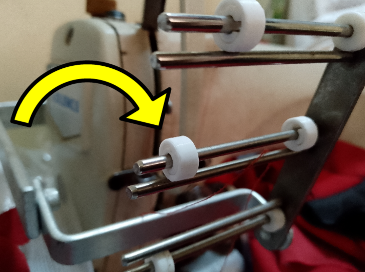 Guide for Juki sewing machine with 3mm shaft.