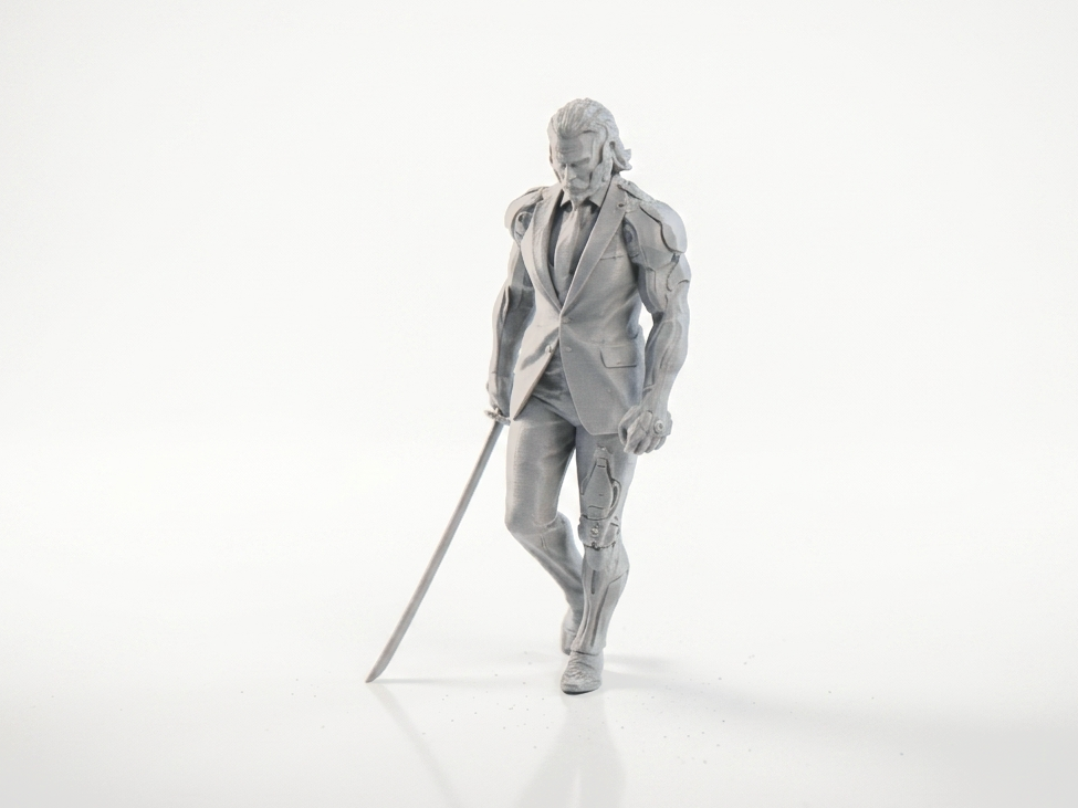 Cyborg Man Figurine Fantasy Mythology 3D Printable
