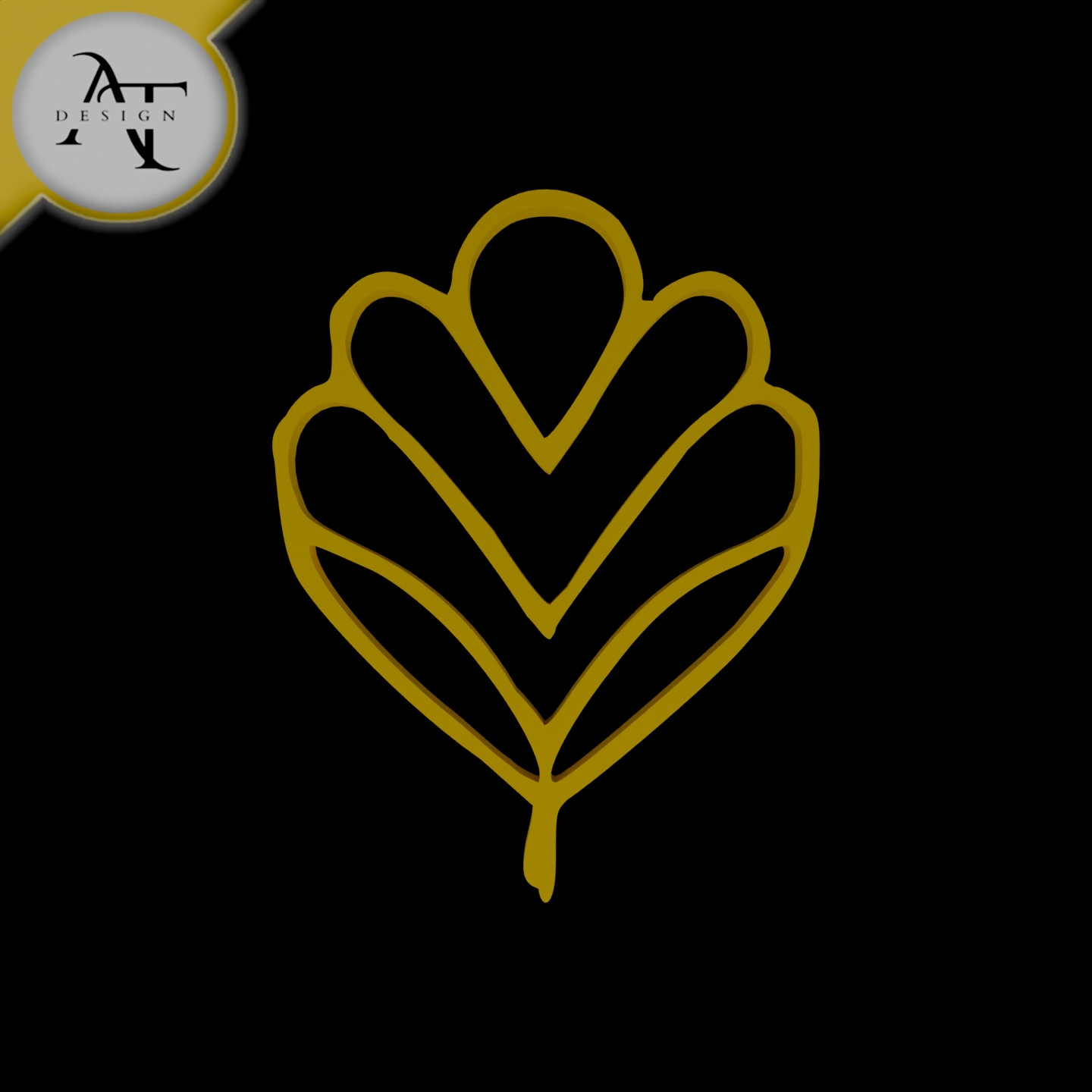 Simple Leaf Symbol - 2D Art