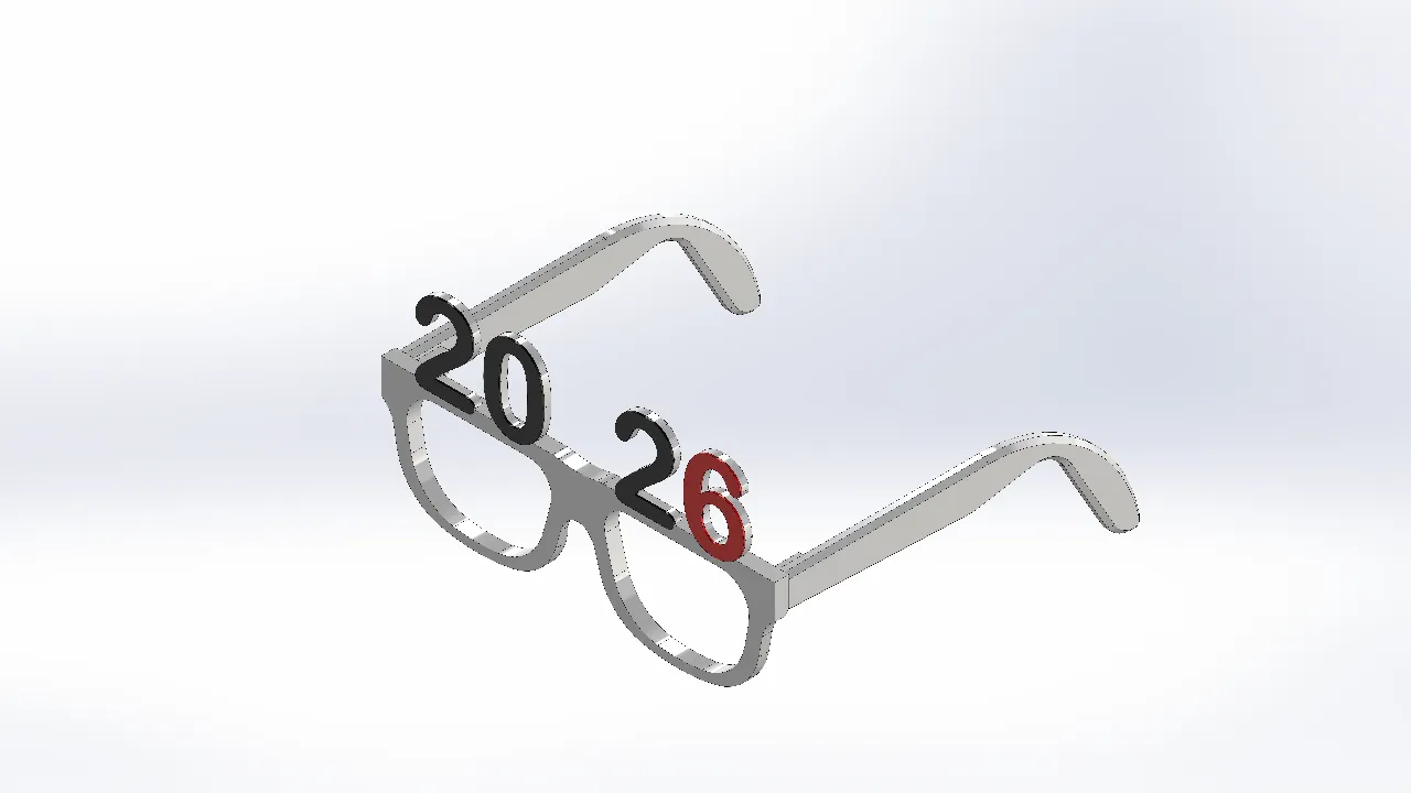 2026 new year glassesvivero | download free stl model