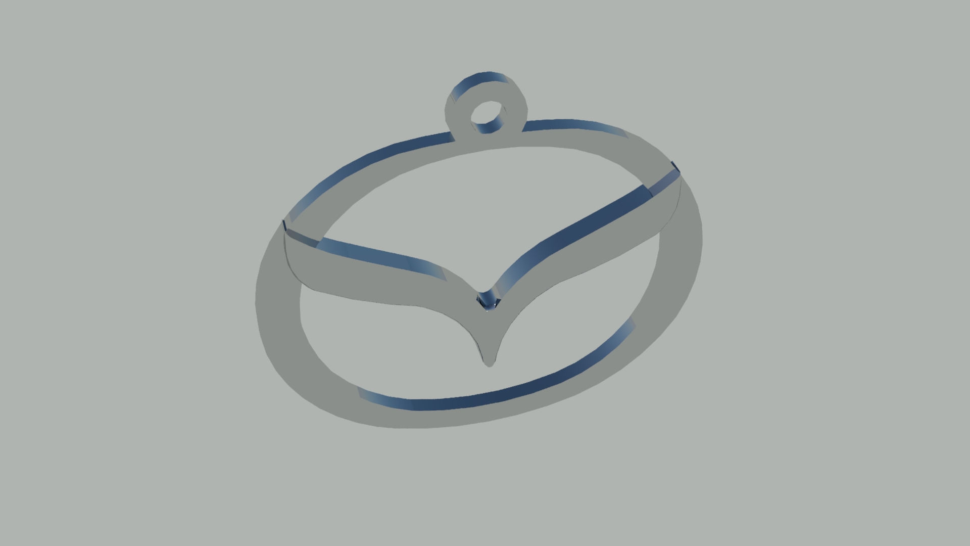 Miniatura 2 do modelo 3D MAZDA KEYCHAIN