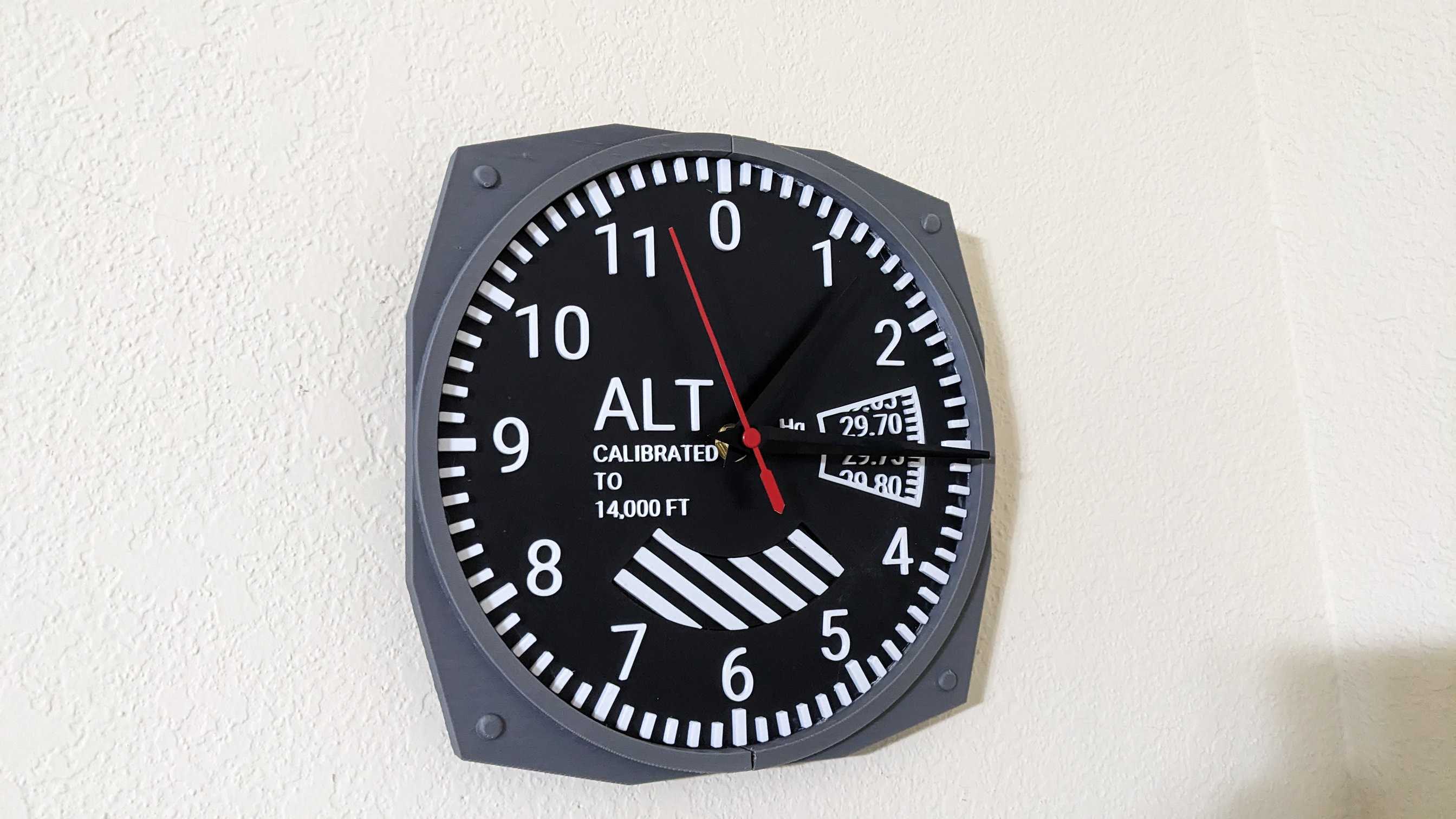 Avionics Altimeter Clock