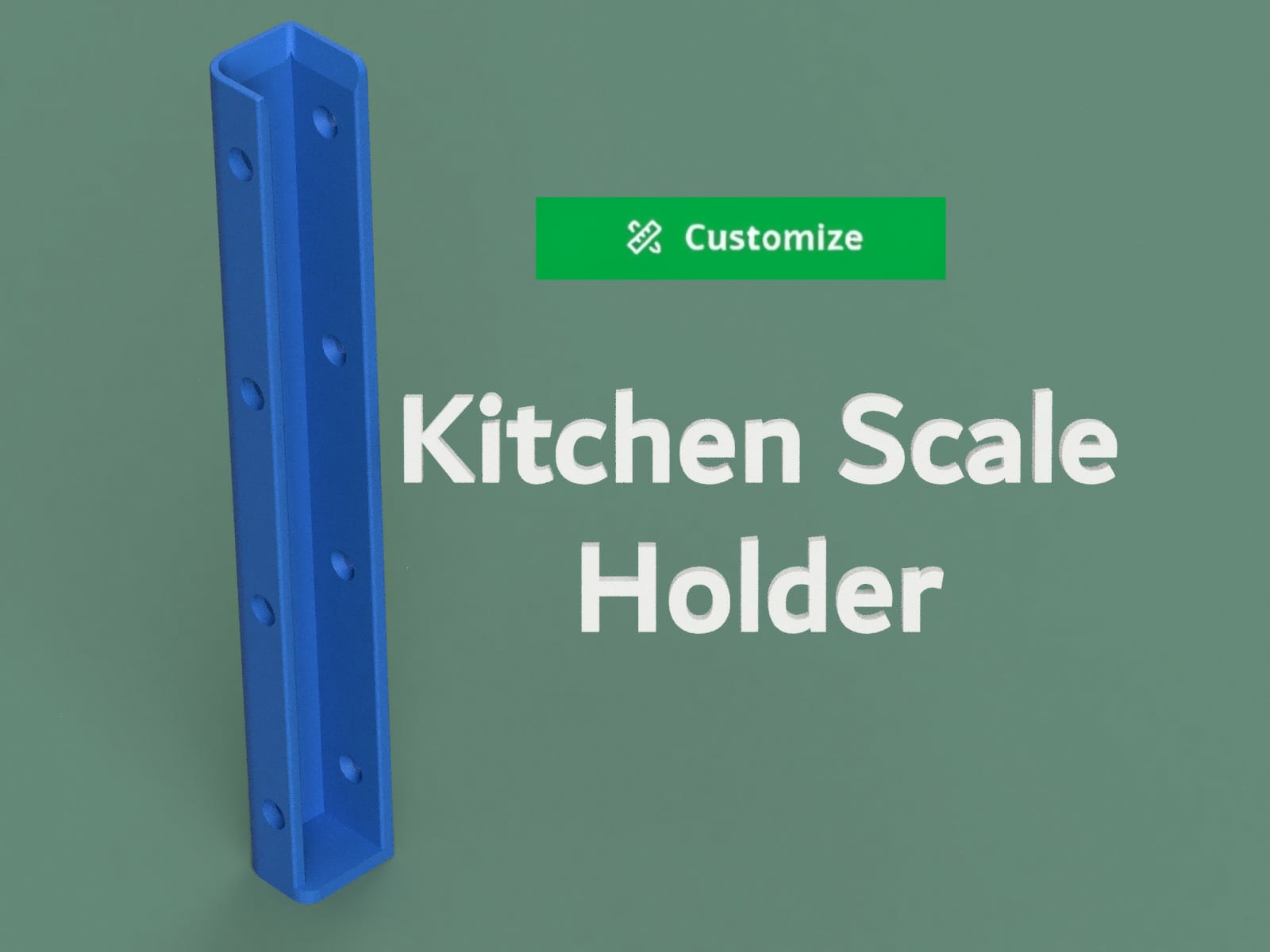 Customizable Kitchen Scale Holder