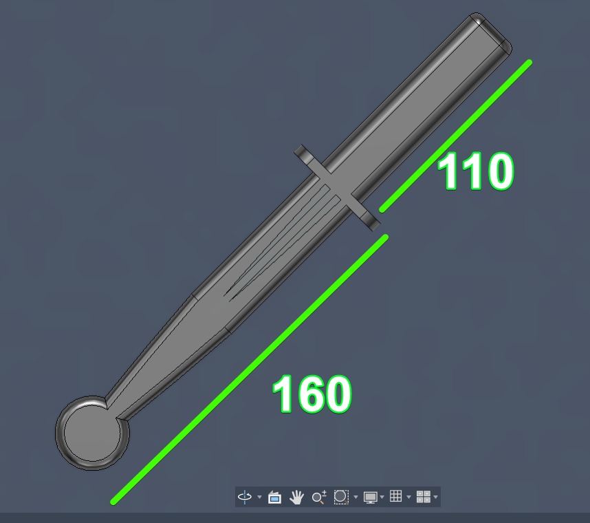 TPU HEMA Dagger 3D model