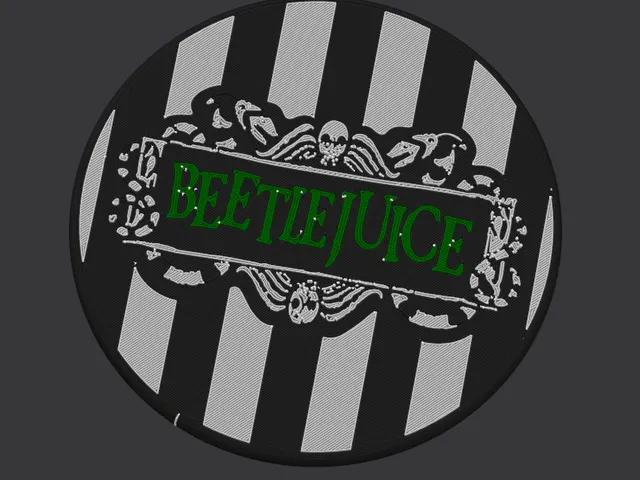 Beetlejuice Coaster with colour