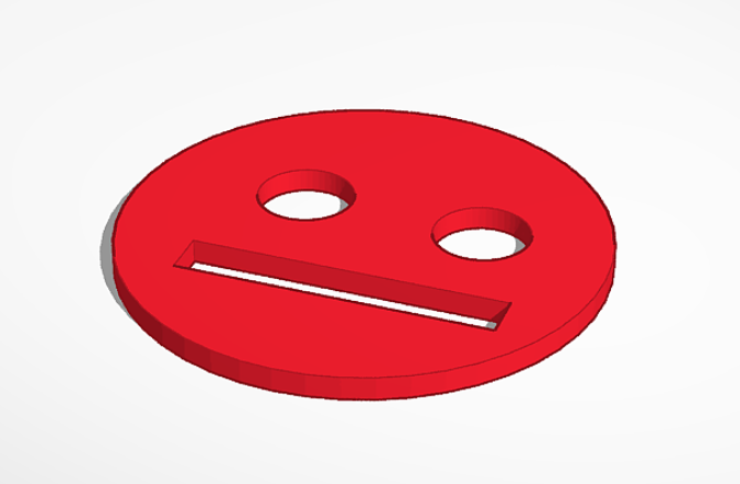 This is a meh face coin to flip or roll