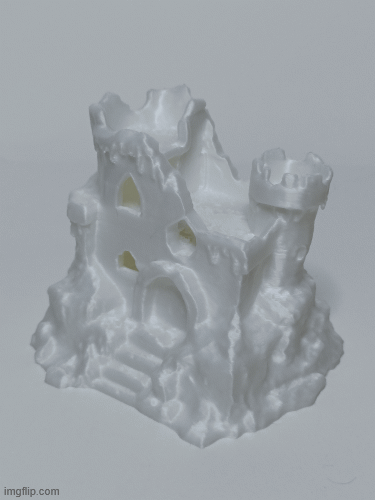Frozen Castle Ruins – Crown of Ice | Snowy RPG Terrain & Decor