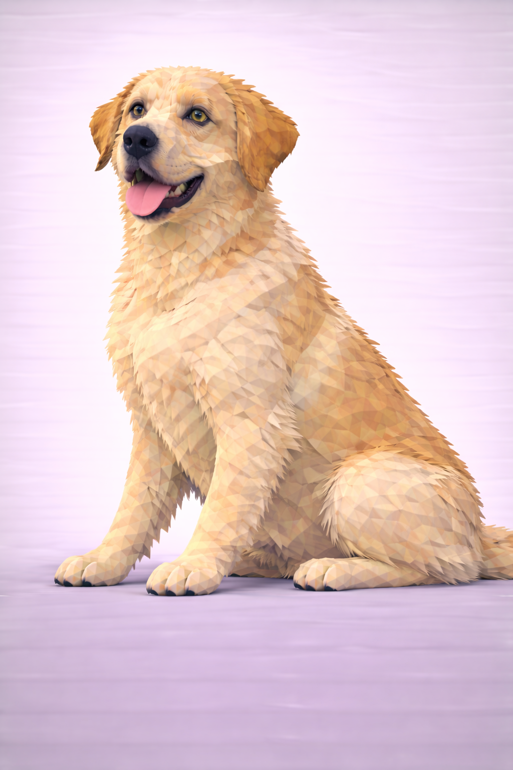 Labrador Retriever Low Poly