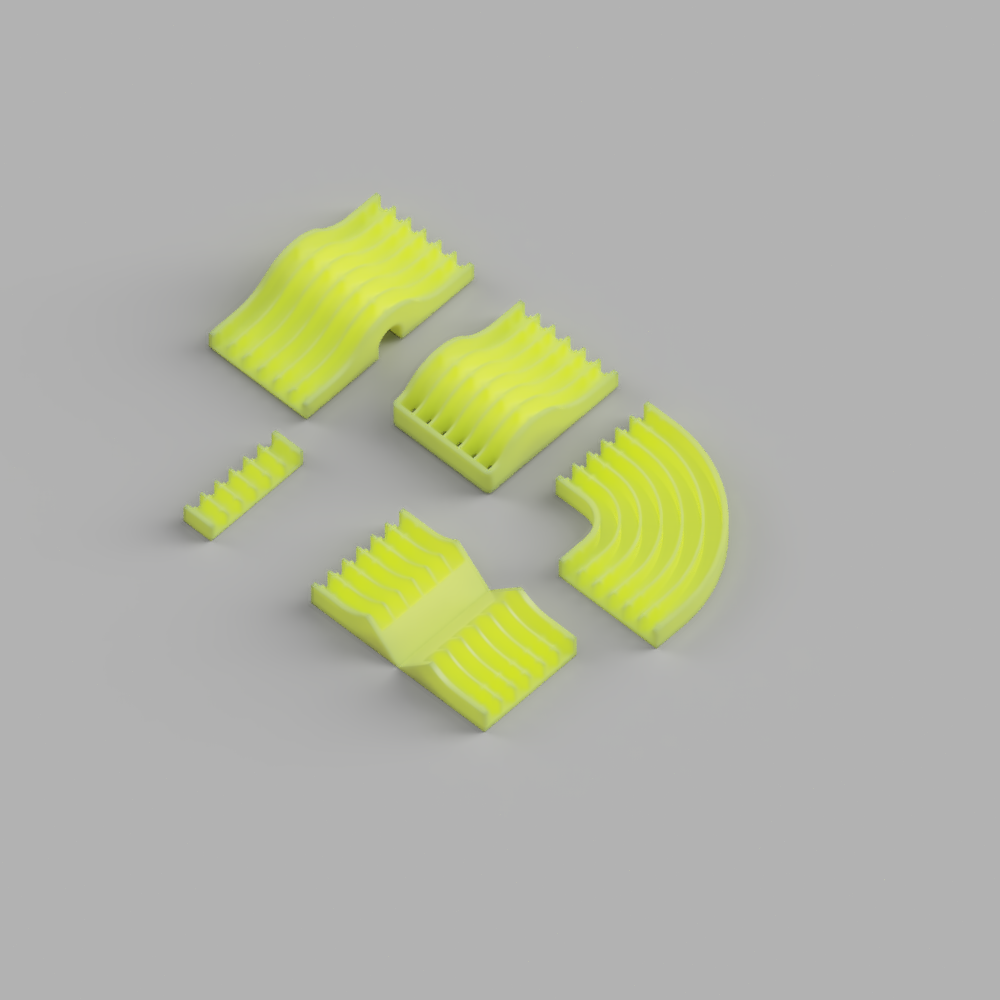 KabelClips for 6 oval Cables with 3.1mm width