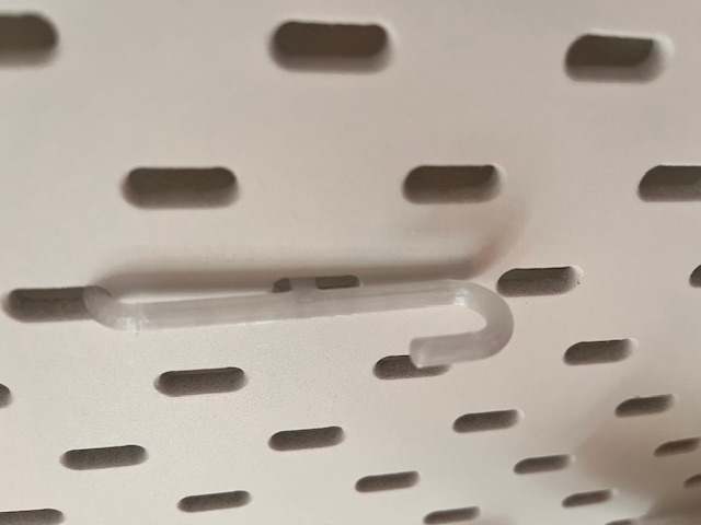 small hook for Ikea's SKÅDIS