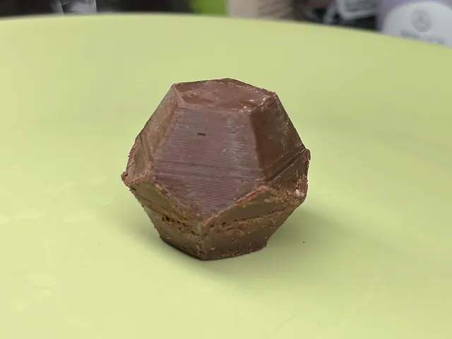 Dodecahedric chocolate mold