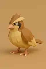 #016 Pidgey – Low Poly Pokémon