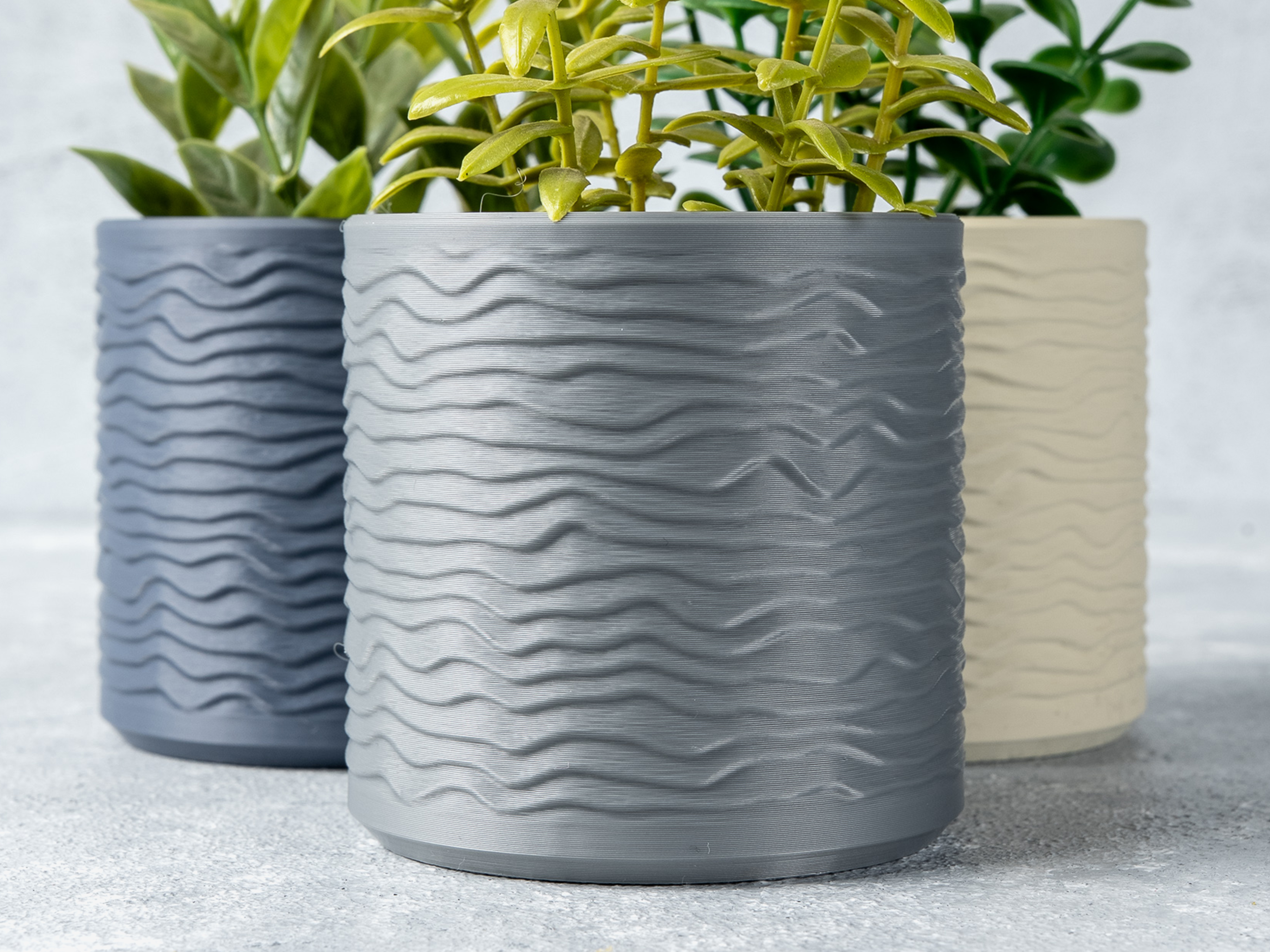 Miniatura 3 do modelo 3D Wave Planter