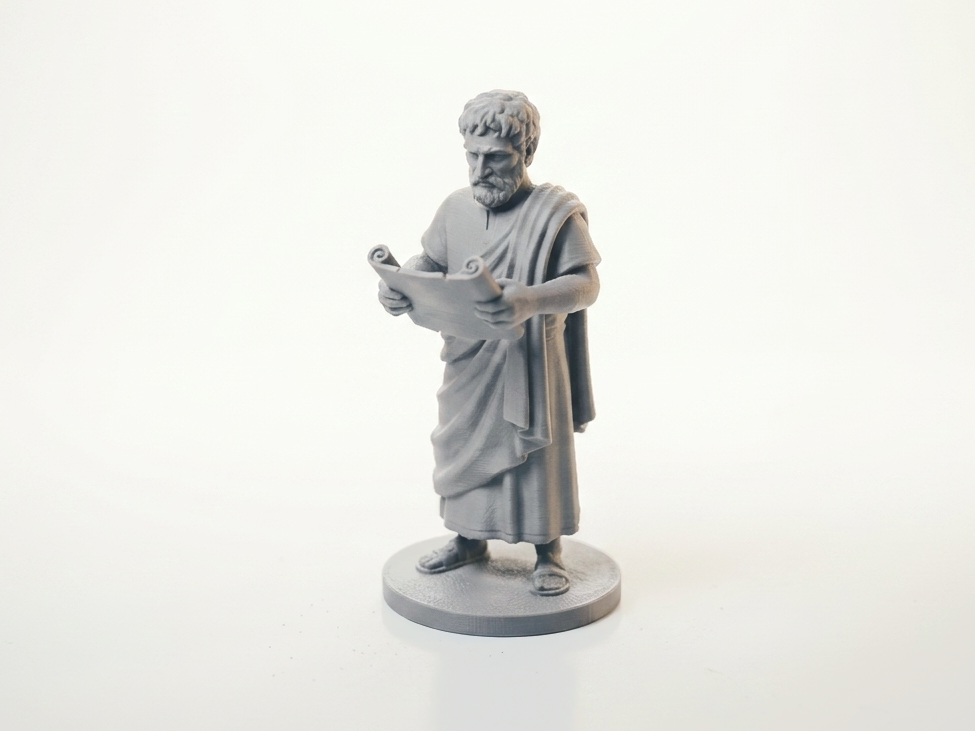 Greek Scholar Figurine Classical Statue 3D Printable