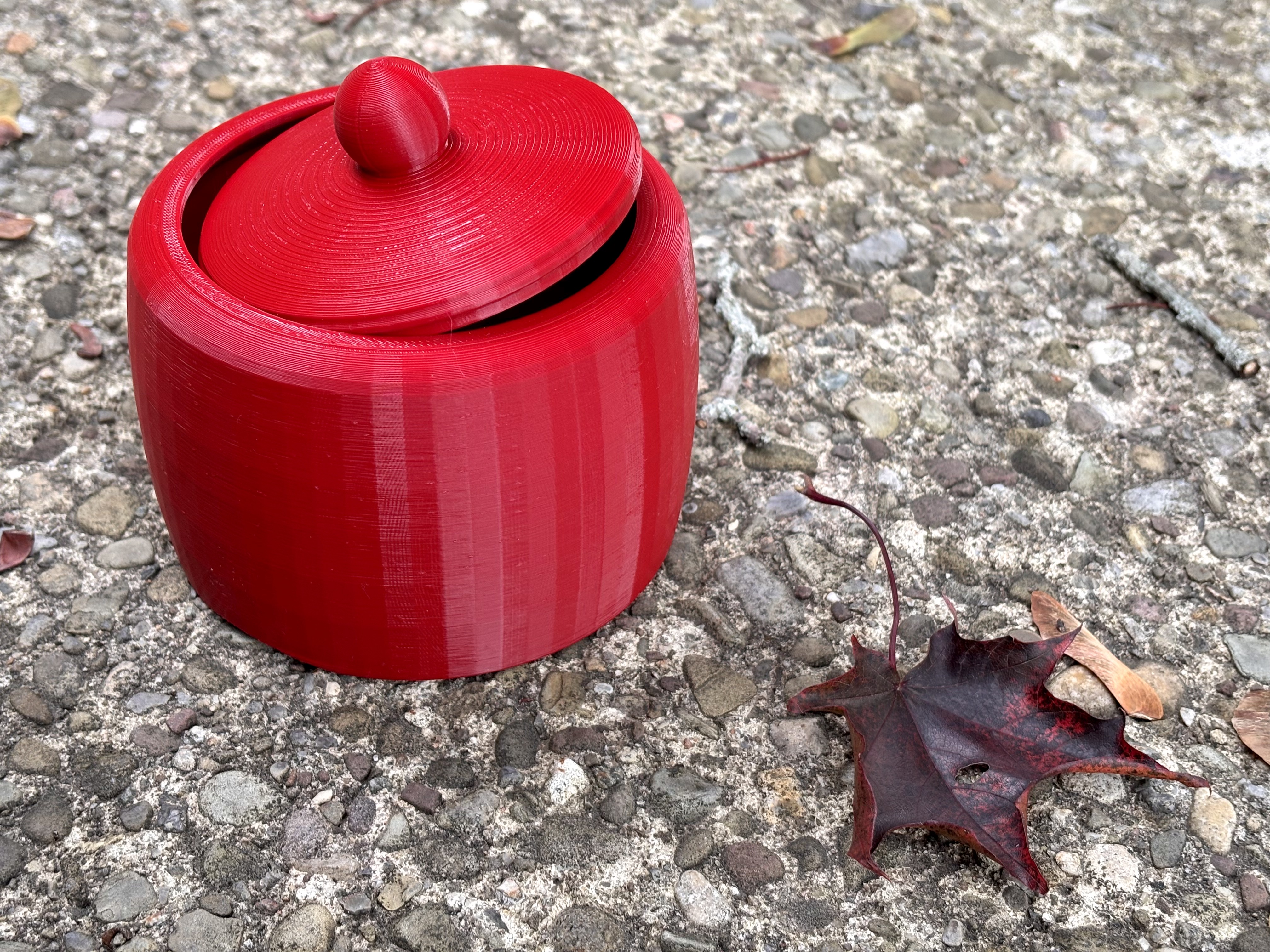 Cookie Jar with Lid (or candy, sugar cubes) (also vodníkův hrníček na dušičky)