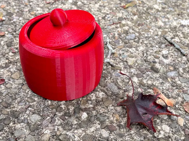 Cookie Jar with Lid (or candy, sugar cubes) (also vodníkův hrníček na dušičky)