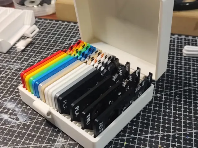 Print in place Box for Filament Sample megamix