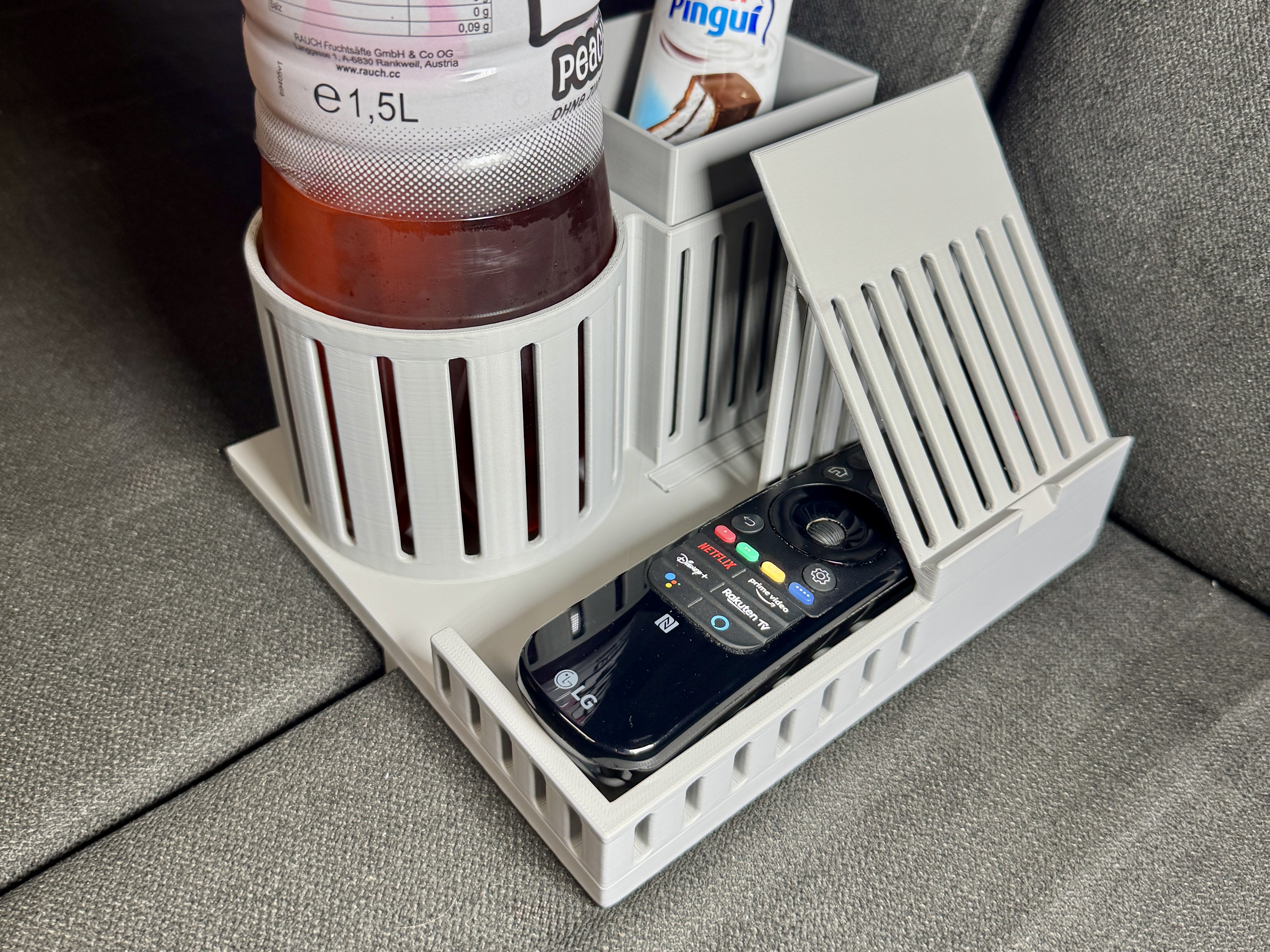 Couch Organizer – Modular Caddy for Snacks & Phone
